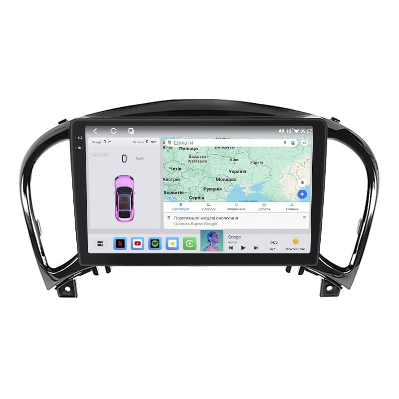 Автомагнітола штатна Lesko 4G/QLED/360°/CarPlay/GPS/Wi-Fi для Nissan Juke I 2010-2014 4/64Gb 9" (2315008119) Автомагнітола штатна Lesko 4G/QLED/360°/CarPlay/GPS/Wi-Fi для Nissan Juke I 2010-2014 4/64Gb 9" (2315008119)