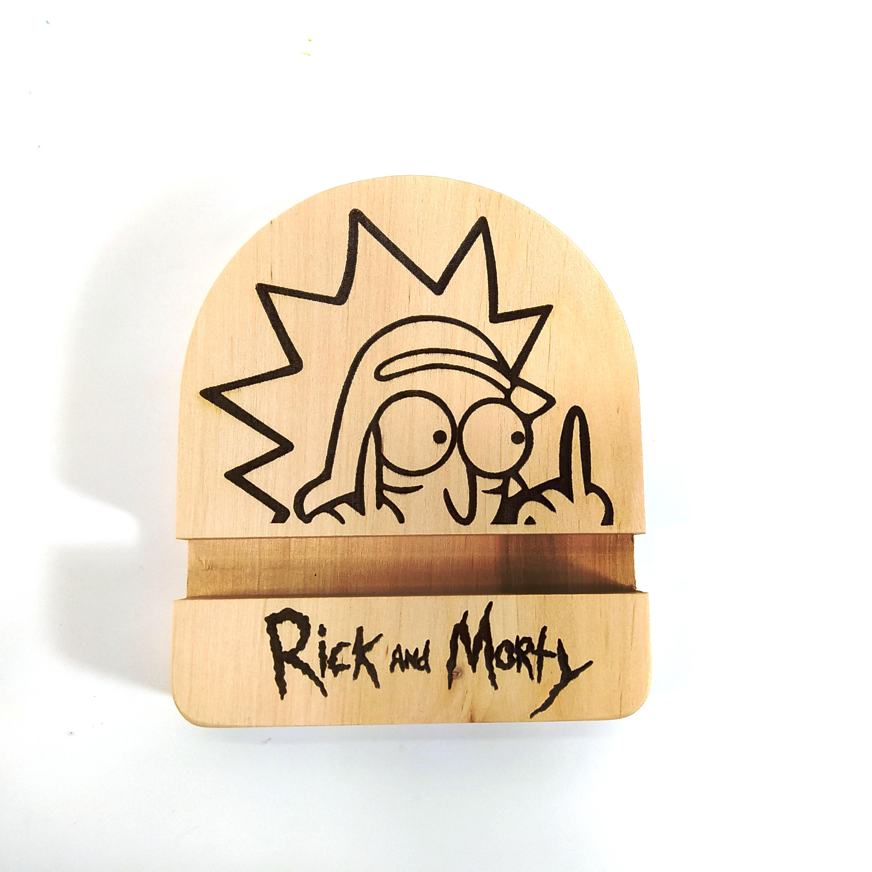 Подставка для смартфона Майстерня містера Томаса Rick and Morty 2 10х12х2 см