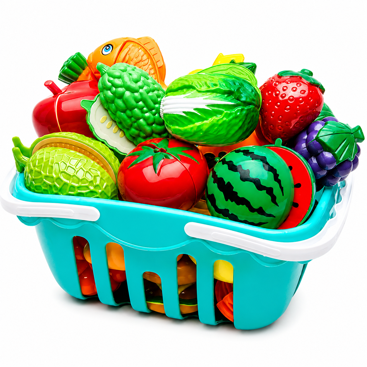Детский набор кухонной посуды и продуктов (1012-981-00) Детский набор кухонной посуды и продуктов (1012-981-00)