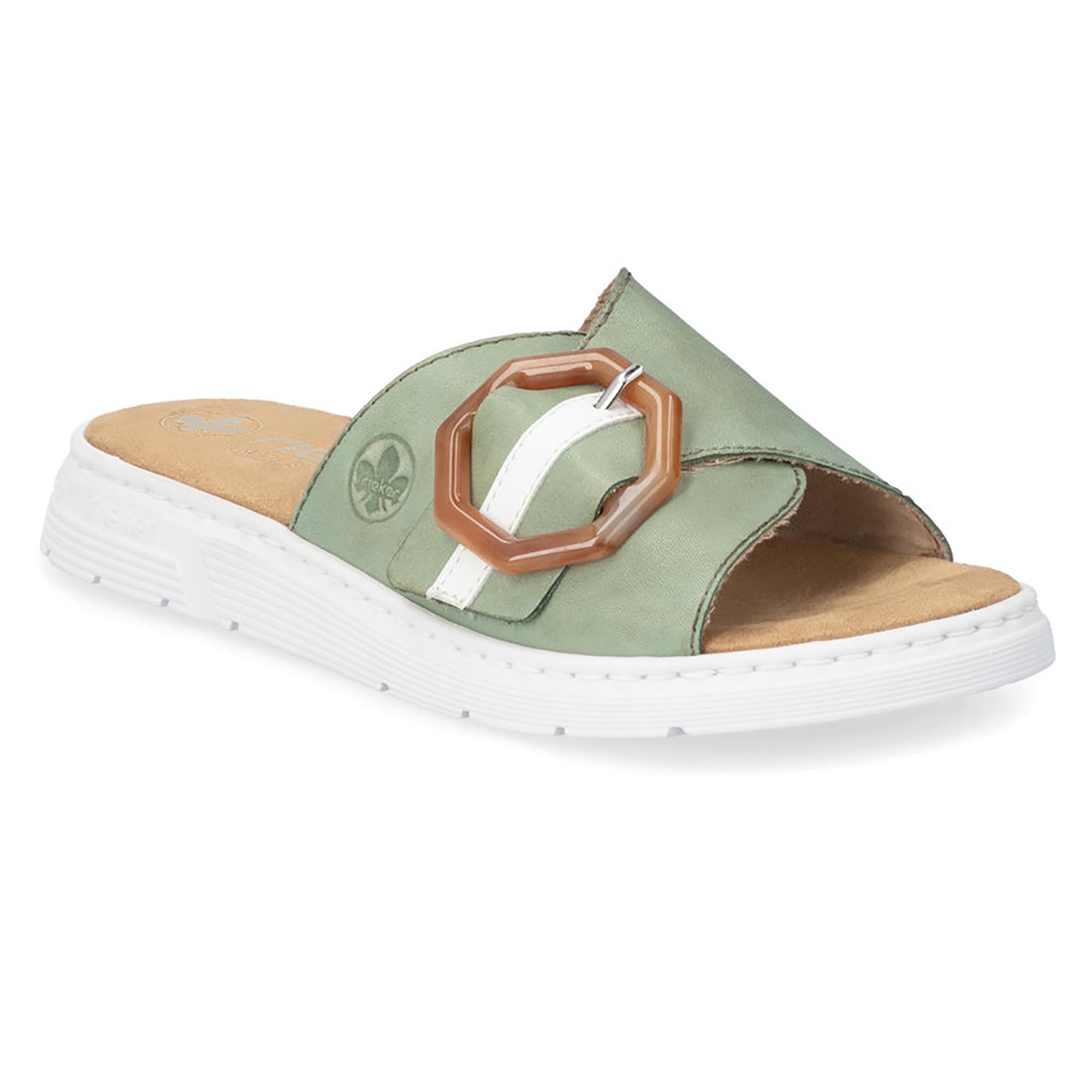 Шлепанцы женские летние RIEKER р. 38 Зеленый (060161-38)