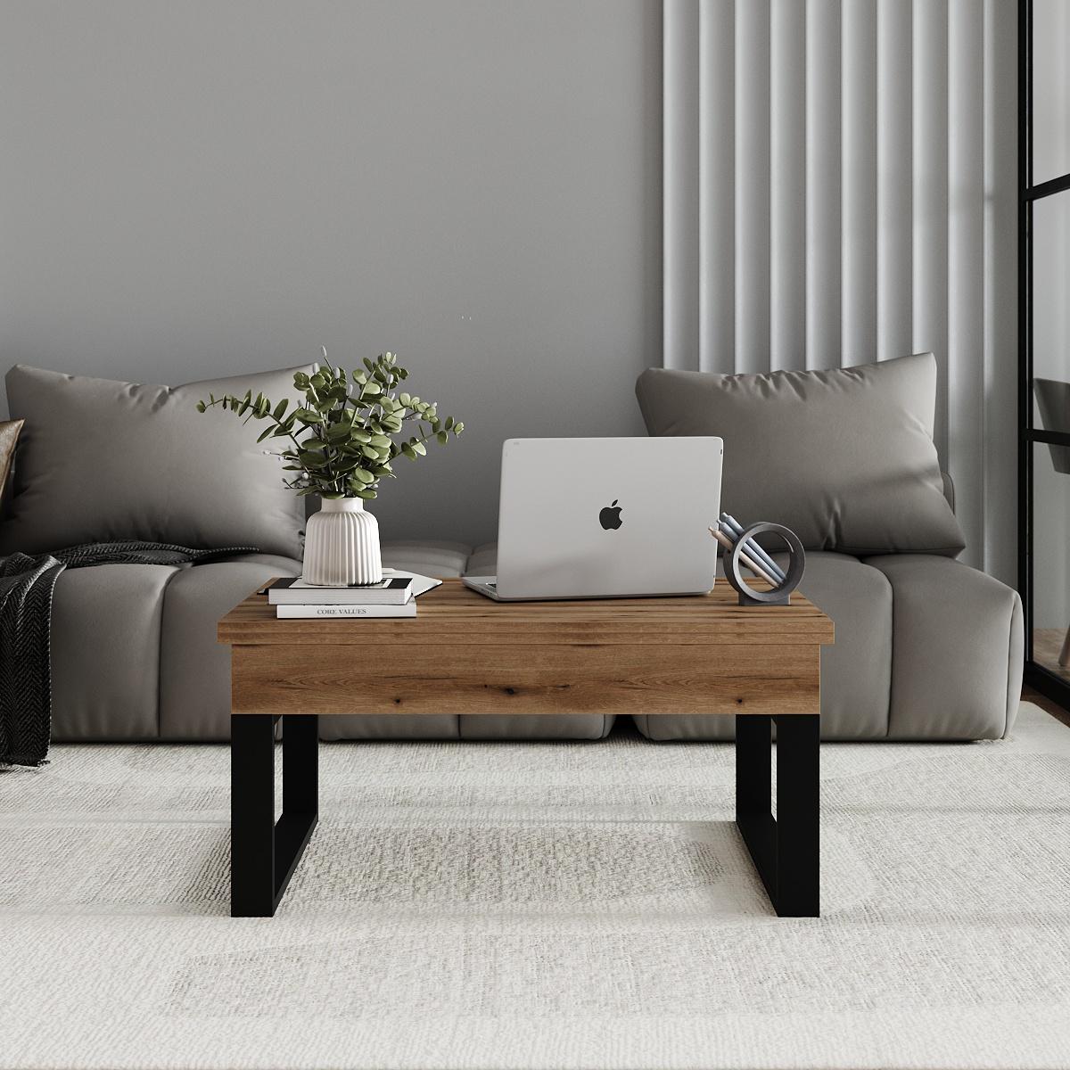 Журнальный стол-трансформер S-Fly 880x466x600 мм Дуб эвок (TB33100000030) - фото 4 Журнальный стол-трансформер S-Fly 880x466x600 мм Дуб эвок (TB33100000030) - фото 4