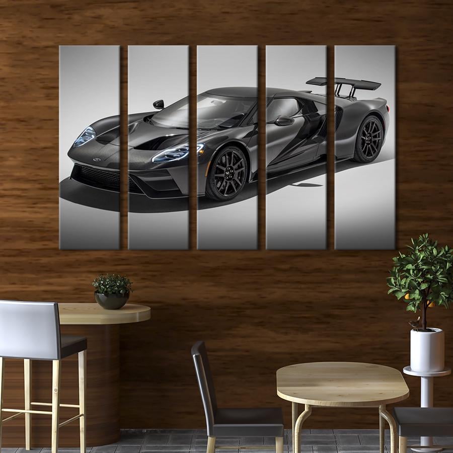 Картина на холсте Стильный спортивный автомобиль Ford GT 87x50 см (1259-51)