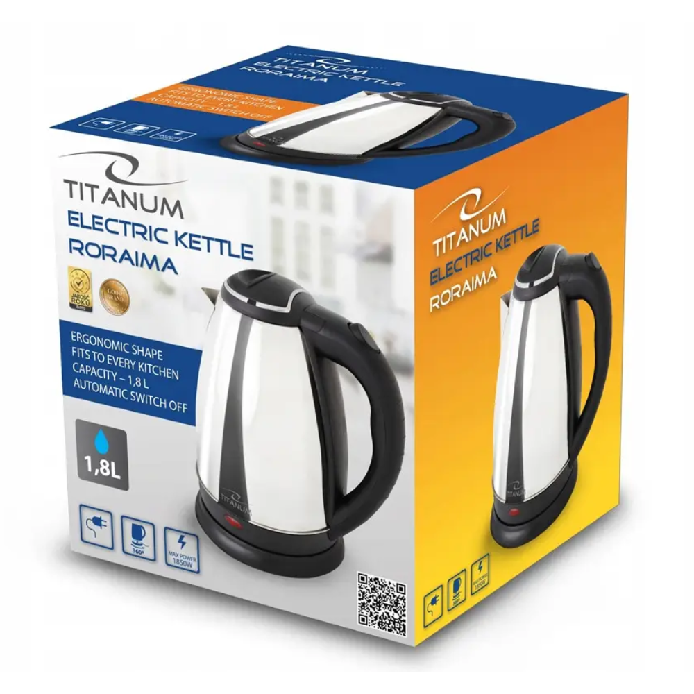 Электрочайник Esperanza TKK001S стальной 1,8 л 1800 Вт Black Titanum (28916214) - фото 2 Электрочайник Esperanza TKK001S стальной 1,8 л 1800 Вт Black Titanum (28916214) - фото 2