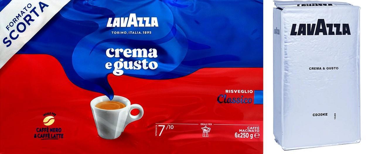 Кофе молотый Lavazza Crema e Gusto Classico 8 х 250 г