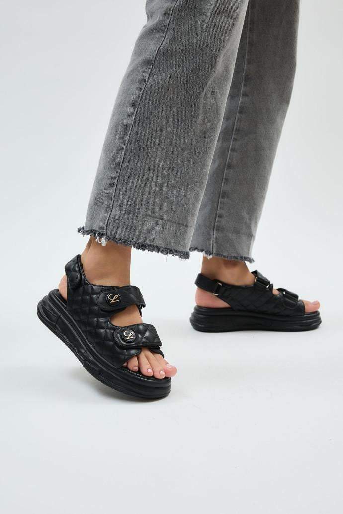 Сандалии женские LONZA на платформе р. 40 Черный (198737)