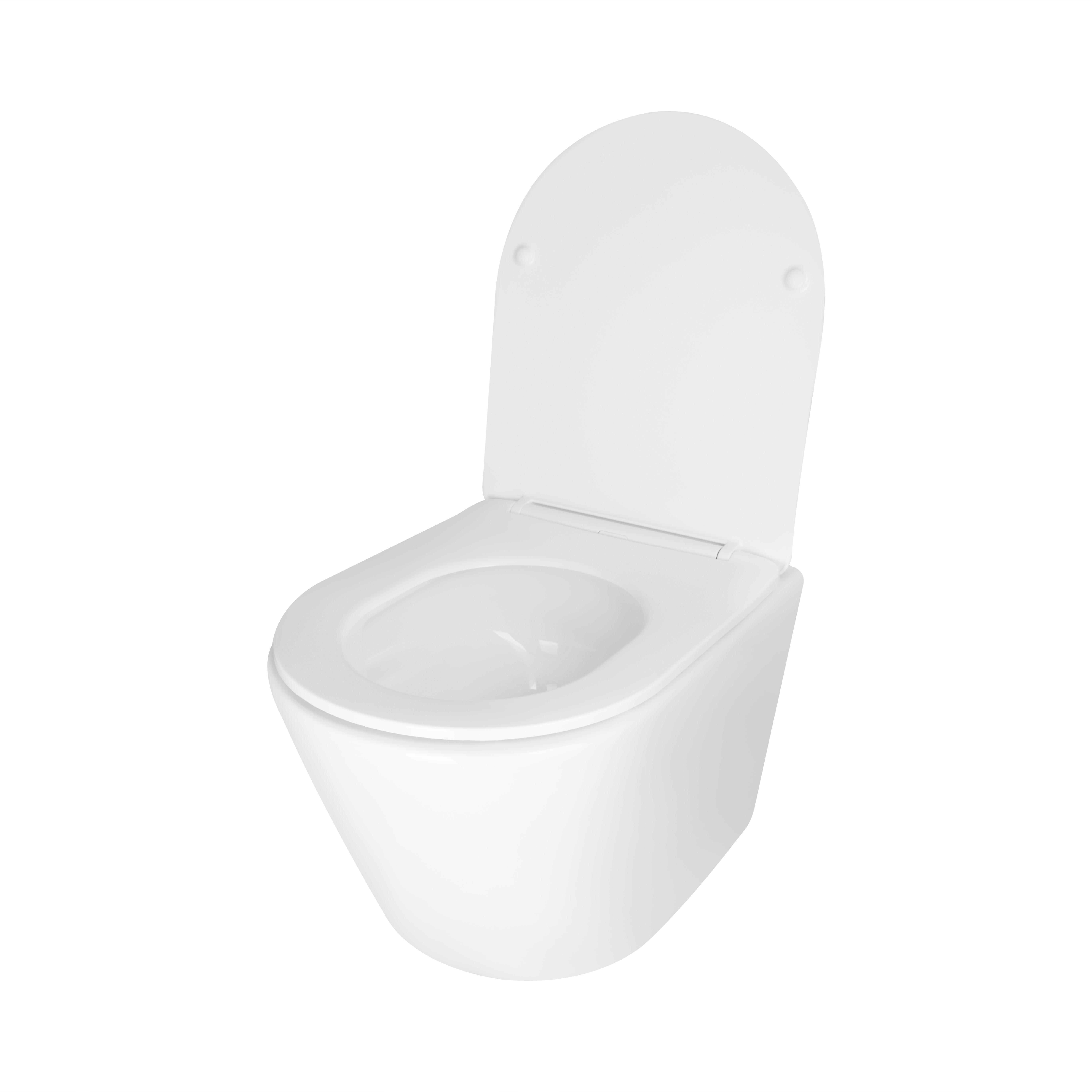 Унітаз підвісний Q-tap Swan Ultra Quiet/сидіння Slim Duroplast Soft-close Quick relase 485х360х320 мм White - фото 5