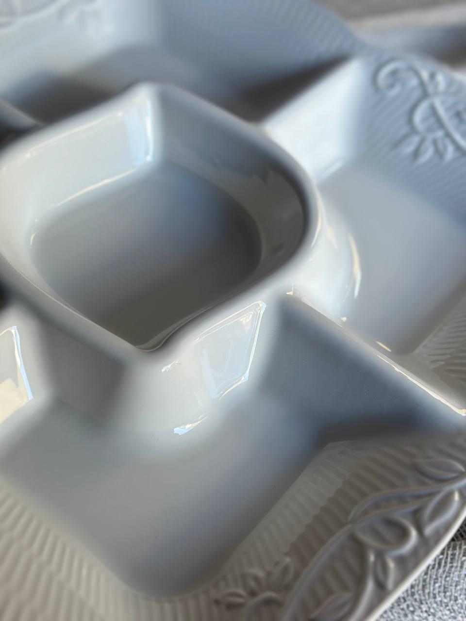 Менажниця TS Kitchen керамічна 33 см 5 секцій Білий (24628147) - фото 6 Менажниця TS Kitchen керамічна 33 см 5 секцій Білий (24628147) - фото 6