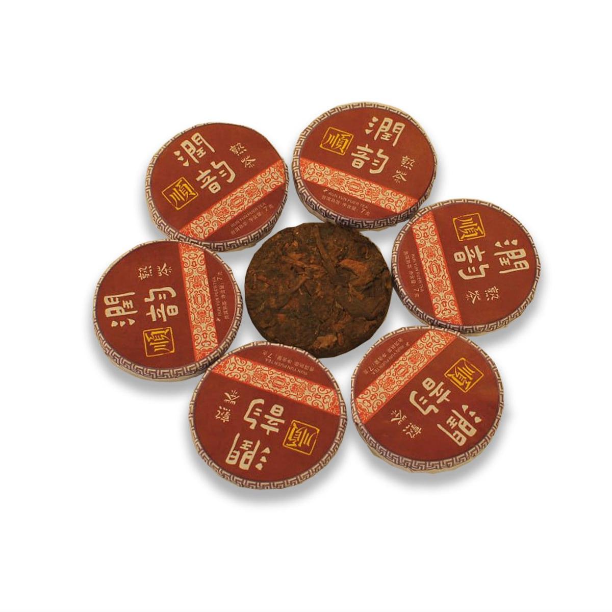 Китайский чай Шу Пуэр Жунь 7 г - фото 2 Китайский чай Шу Пуэр Жунь 7 г - фото 2