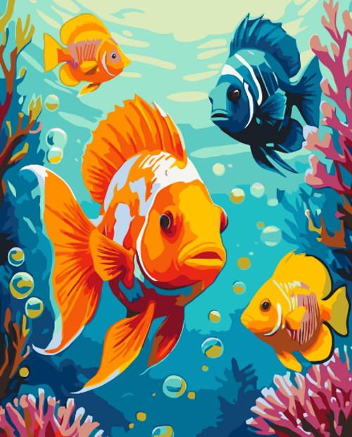 Картина по номерам ART CRAFT Яркие рыбки лак 40х50 см (2987253893)