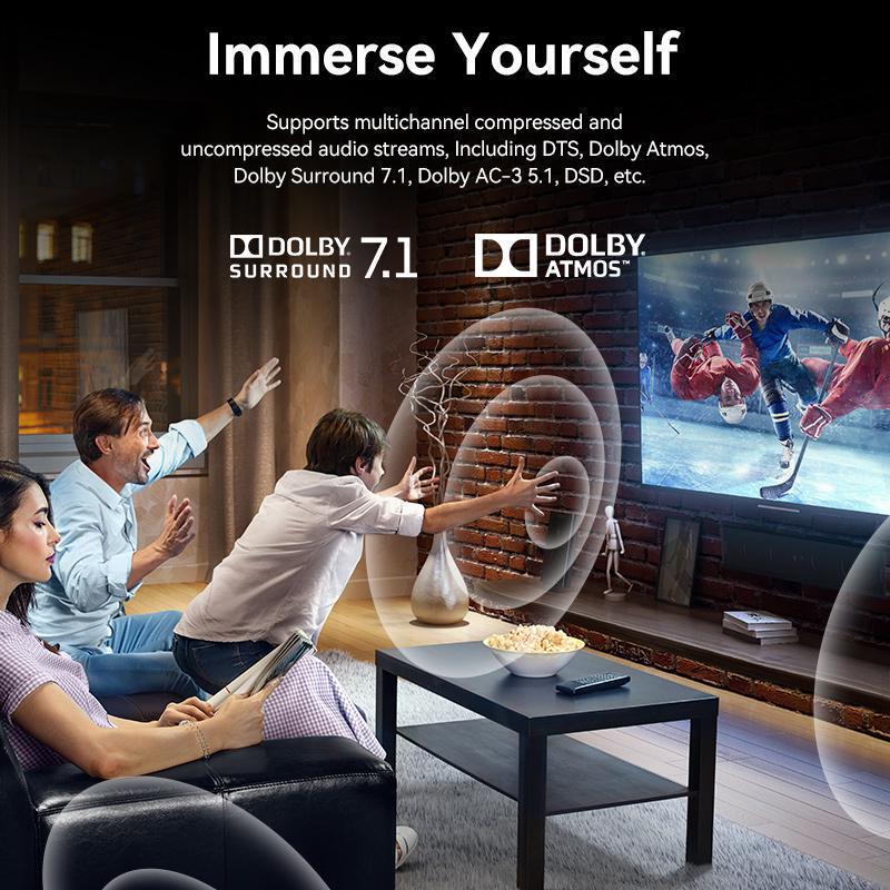 Перемикач Vention HDMI 2.1 8K 60Hz, 4K 120Гц двонаправлений 8K Switcher Сірий (AKPH0) - фото 15