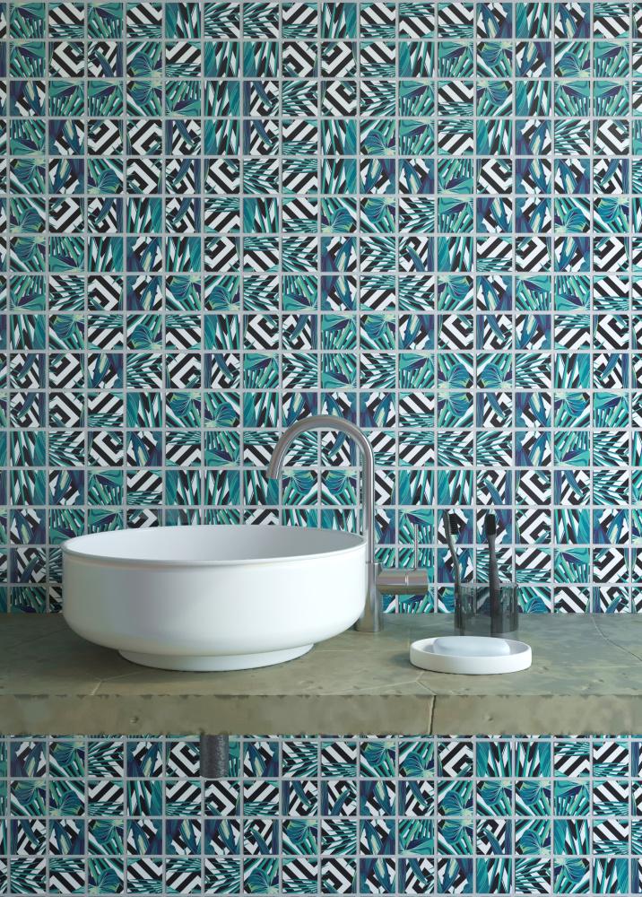 Мозаїка скляна Kotto Ceramica GMP 0848023 С Print 24 300x300x8 мм/48x48 мм - фото 3