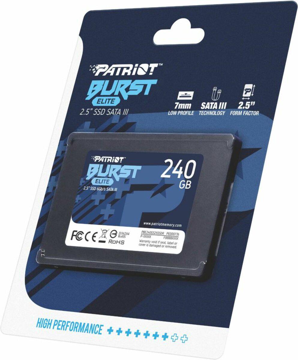 SSD-диск Patriot Burst ELITE 7 мм SATAIII TLC 3D PBE240GS25SSDR 240 Gb 2,5" (571475) - фото 1