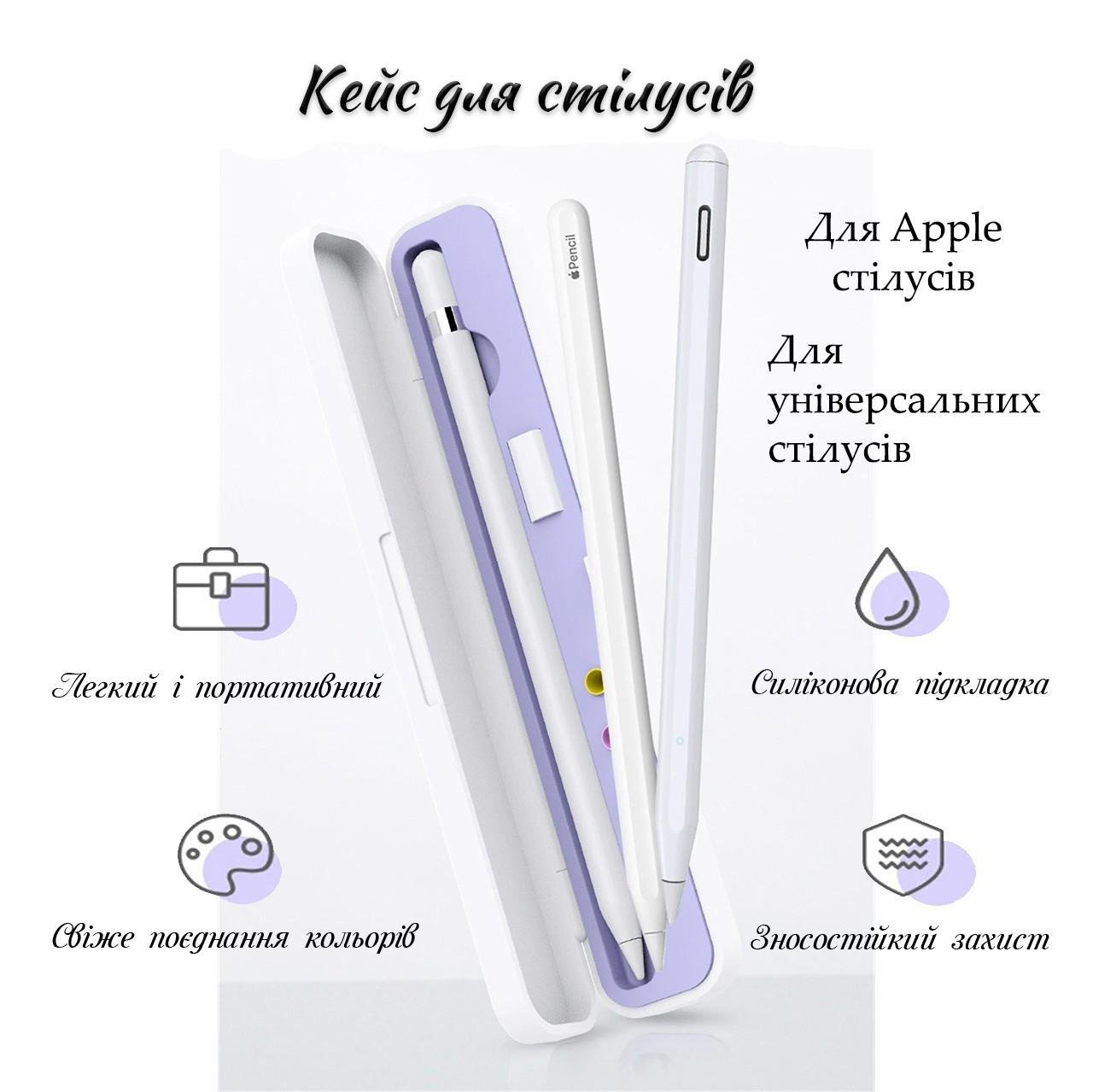 Стилус для планшета/мобильного телефона iOS/Android/Windows кейс/2 наконечника/перчатка Зеленый мятный/Бело-сиреневый (181024) - фото 9 Стилус для планшета/мобильного телефона iOS/Android/Windows кейс/2 наконечника/перчатка Зеленый мятный/Бело-сиреневый (181024) - фото 9