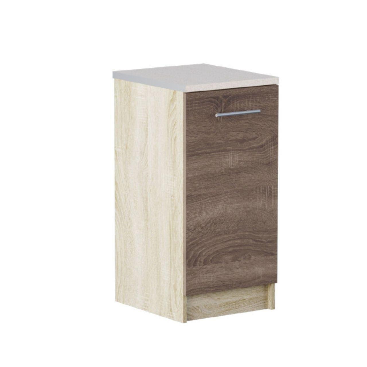 Кухня секция без столешницы Эверест Эко 40 Низ 400х456х820 мм Сонома/Трюфель (eko-358)