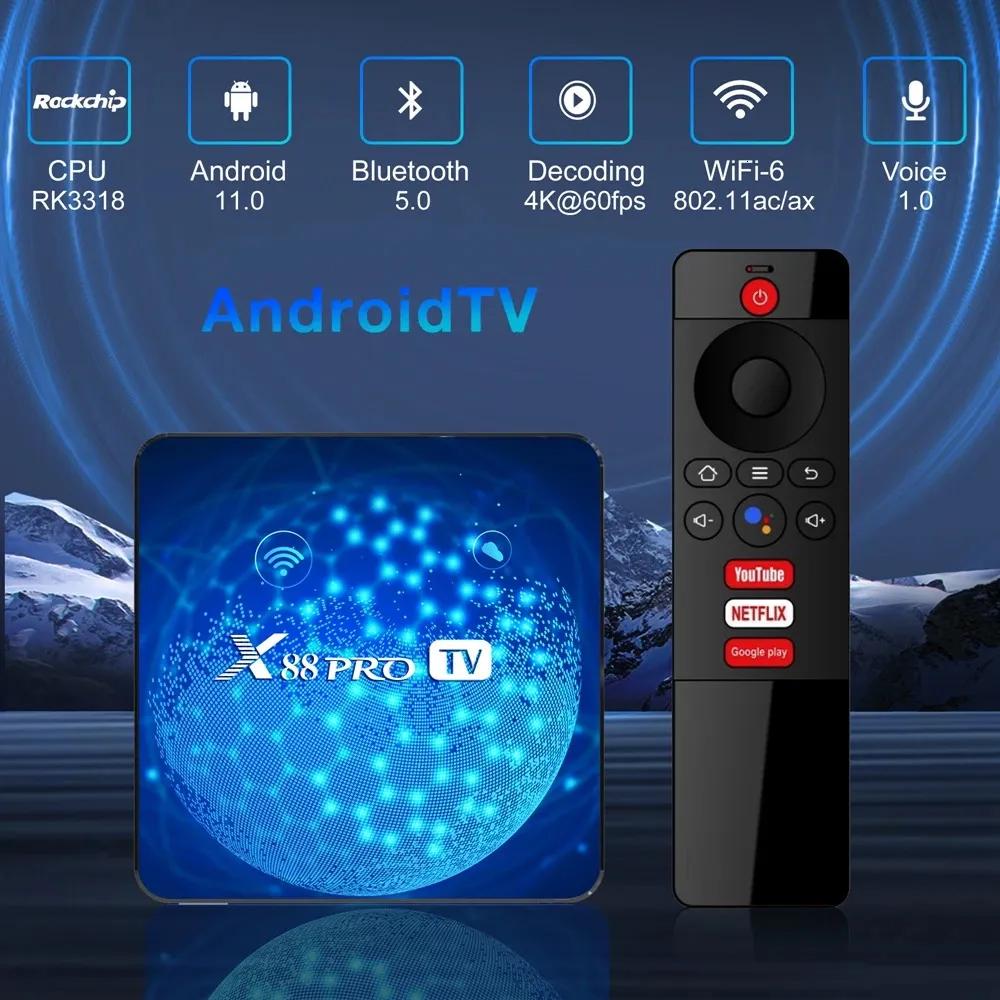 Смарт приставка ТБ X88 Pro TV 2/16 Gb Android TV 13 (706) - фото 6