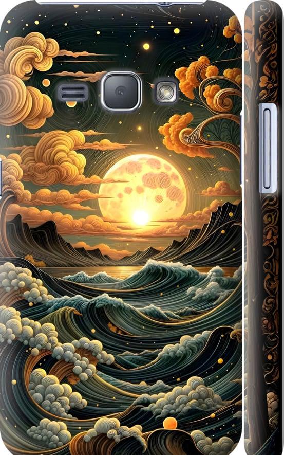 Чехол на Samsung Galaxy J1 (2016) Duos J120H Арт волны (6332c-262-42517)