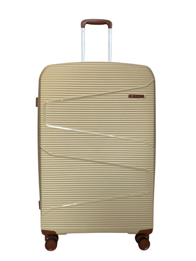 Валіза дорожня велика AIRTEX Worldline 293 поліпропілен L Кремовий