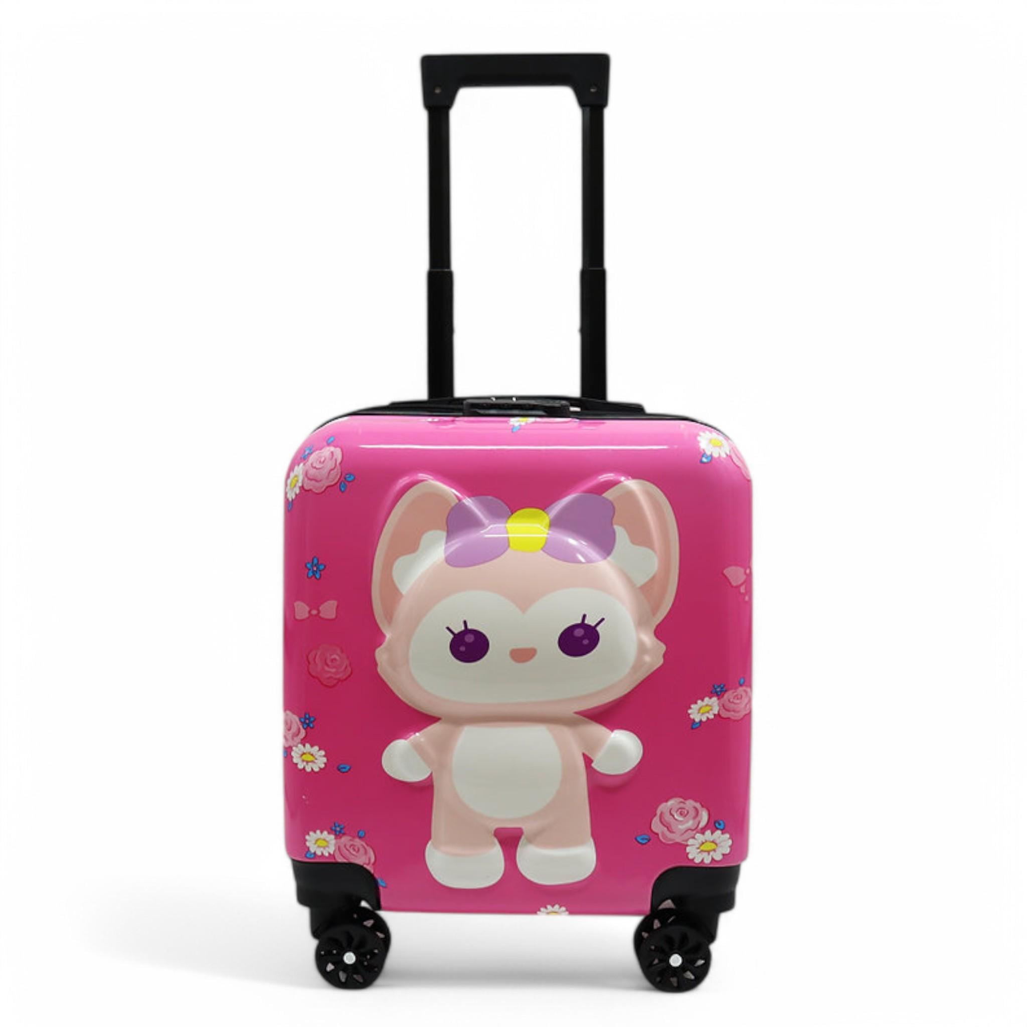 Чемодан детский H&H Cat with a Bow ABS-пластик на 4 колесиках с кодовым замком 35 л (S_D-10)