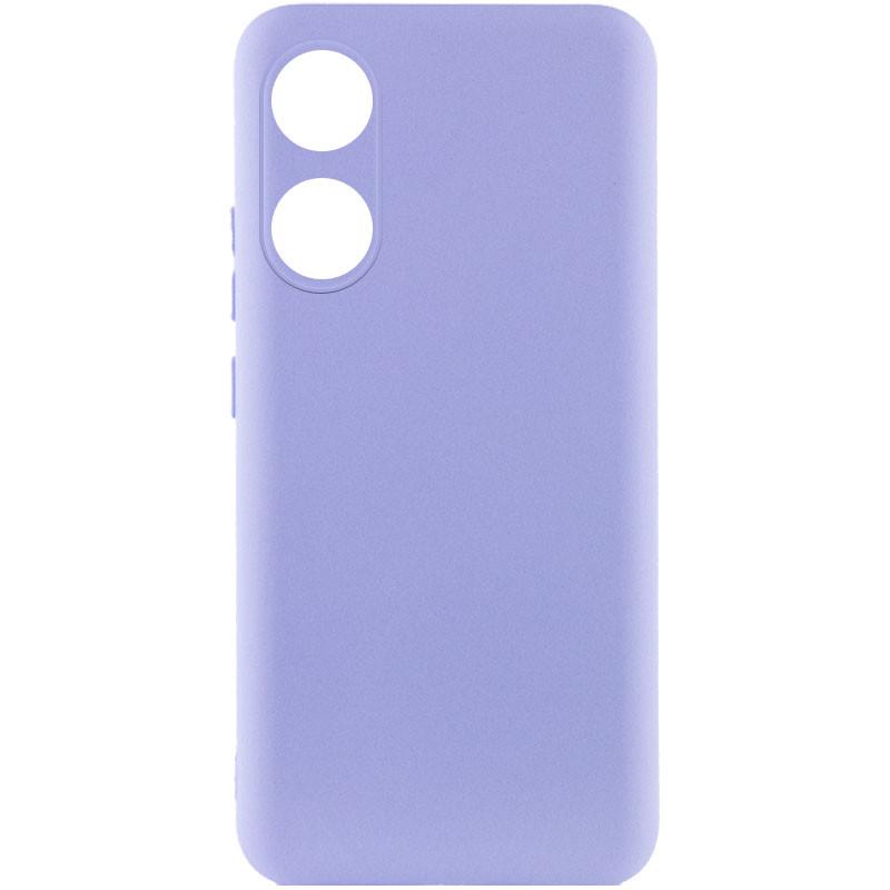 Противоударный чехол Silicone Cover Lakshmi Full Camera (AAA) для Oppo A58 4G Сиреневый / Dasheen