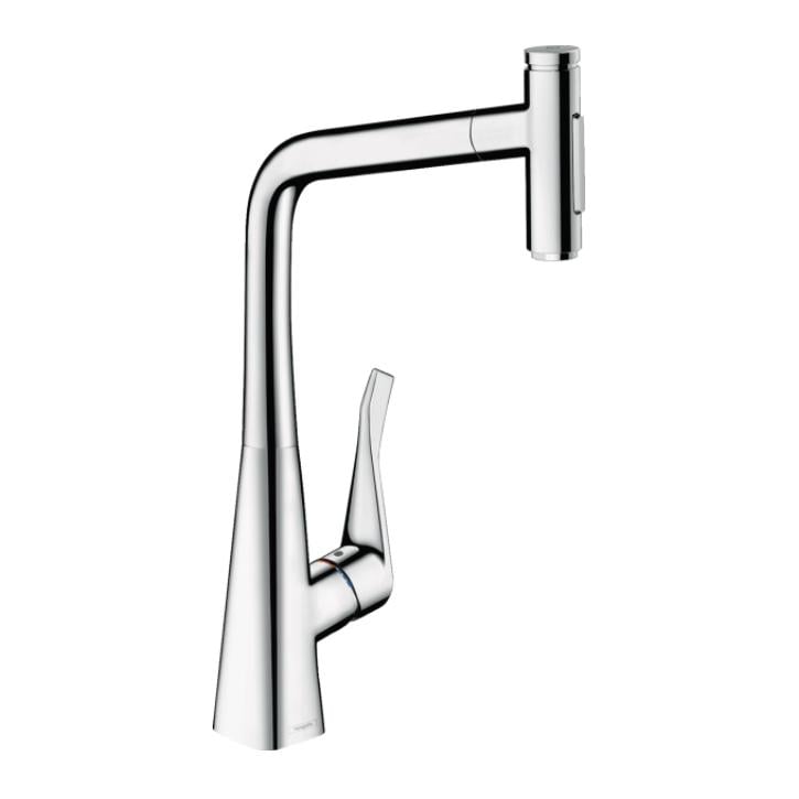 Смеситель для кухни Hansgrohe Metris Select 320 2jet sBox с вытяжным душем Хром (73816000)