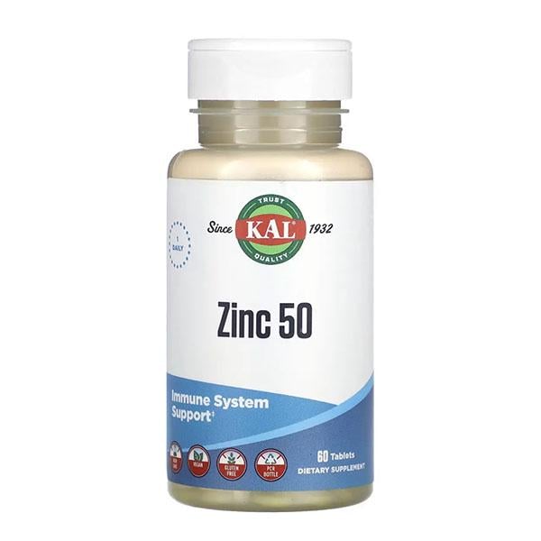 Микроэлемент цинк KAL Zinc 50мг 60 табл. (000023528) Микроэлемент цинк KAL Zinc 50мг 60 табл. (000023528)