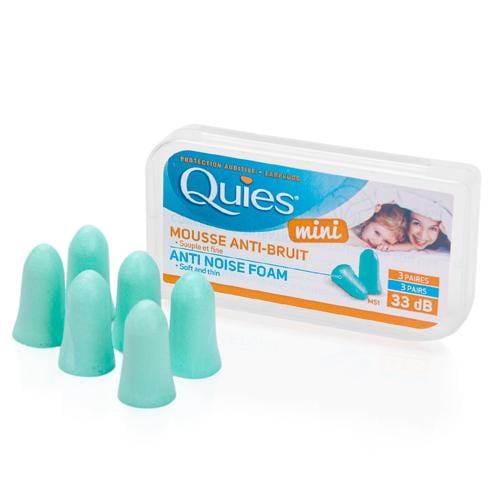Беруши пенные для детей Quies Mini 3 пары SNR 33 дБ (1111-02)