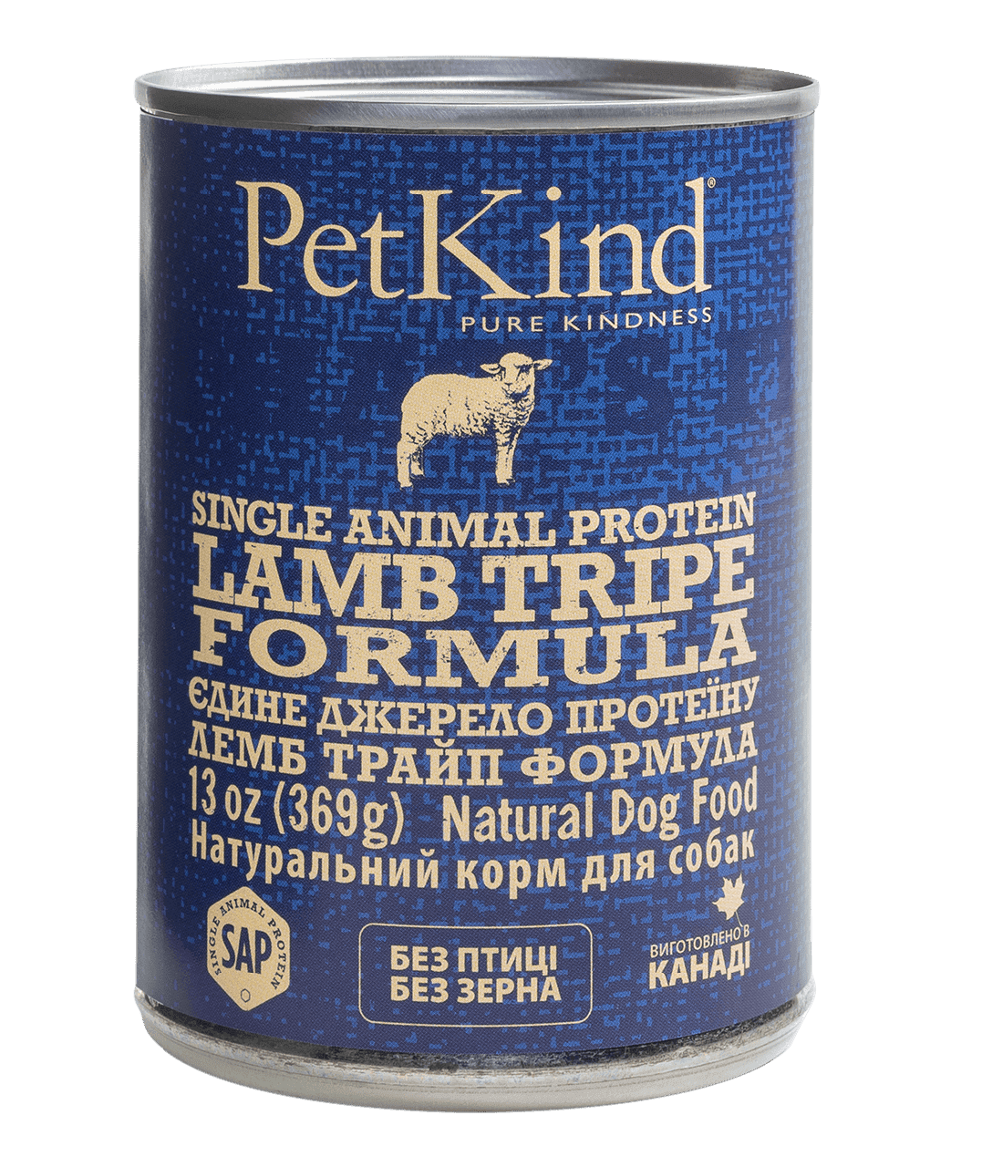 Влажный корм для собак PetKind Lamb Tripe натуральный ягненок монопротеин 369 г (PK00590) - фото 1