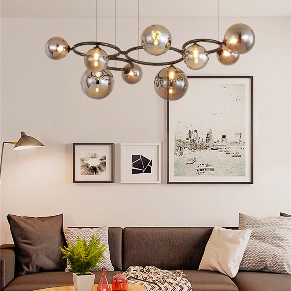 Люстра Gorizia на 9 графітових плафонів Чорний (sg 44/9 bk/gr) - фото 6 Люстра Gorizia на 9 графітових плафонів Чорний (sg 44/9 bk/gr) - фото 6