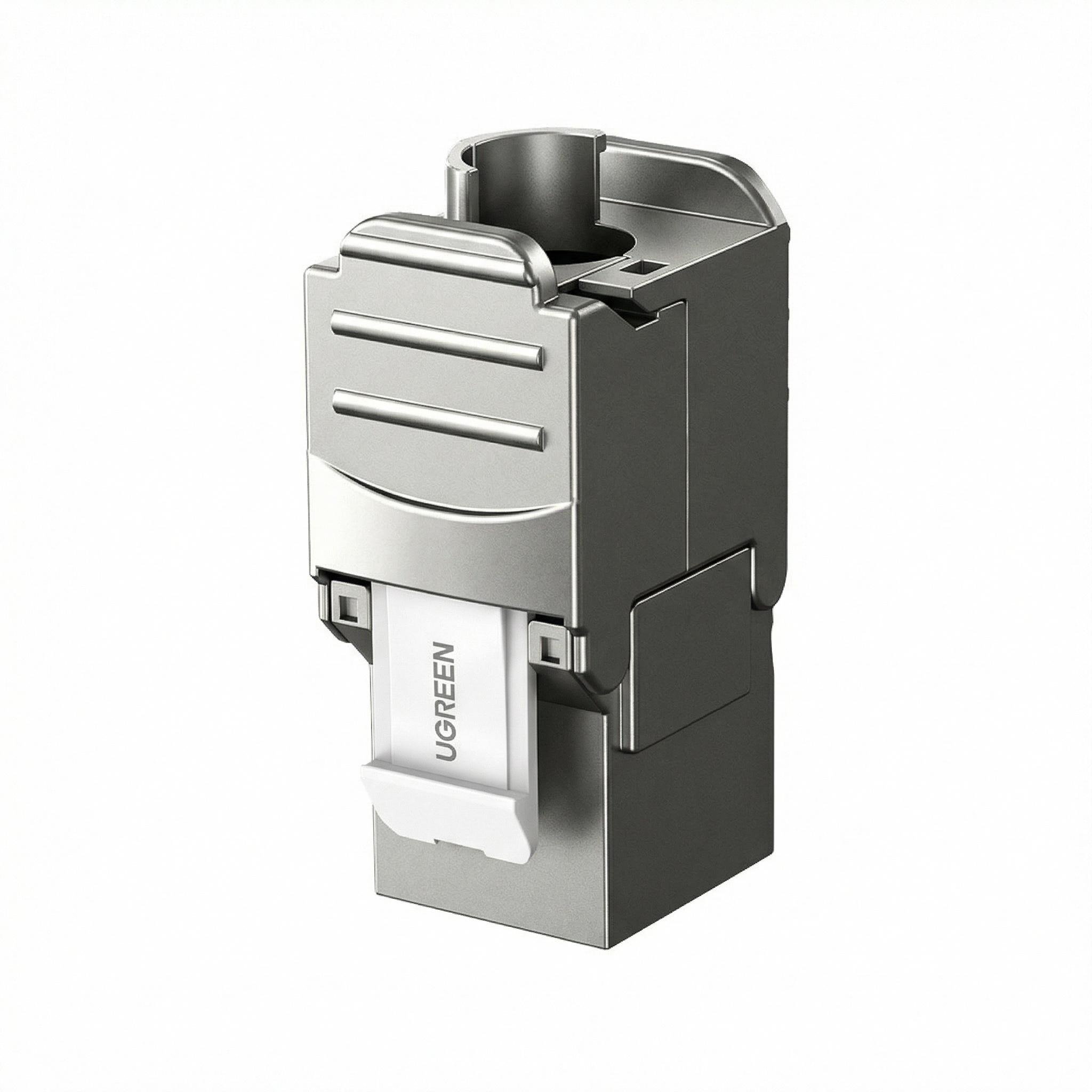 Модуль RJ45 Keystone UGREEN NW187 Cat 7/FTP/10 Гбит/с Серебристый (30858)