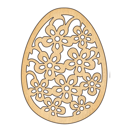 Заготовка из фанеры №236 Пасхальное яйцо-53 (6195)