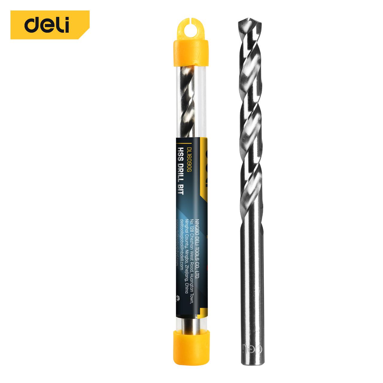 Сверло Deli Tools EDL16090G Hss D9 мм (27207030) - фото 2