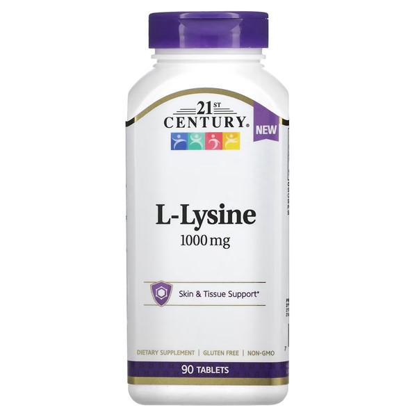 Аминокислота Лизин 21st Century L-Lysine 1000 мг 90 табл. (000023544)