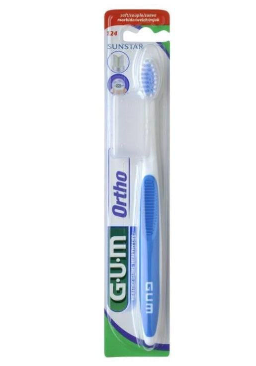 Зубная щетка GUM Ortho ортодонтическая Синий (7227)