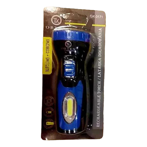 Фонарь ручной Ortex OX-3171 аккумуляторный с вилкой Синий (ULT-9211430)