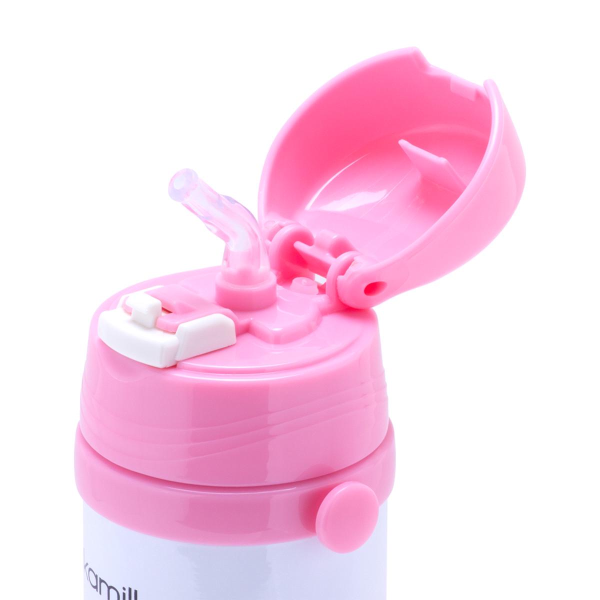 Термопляшка дитяча Kamille Vizo з нержавіючої сталі 500 мл Рожевий (13046511) - фото 2 Термопляшка дитяча Kamille Vizo з нержавіючої сталі 500 мл Рожевий (13046511) - фото 2