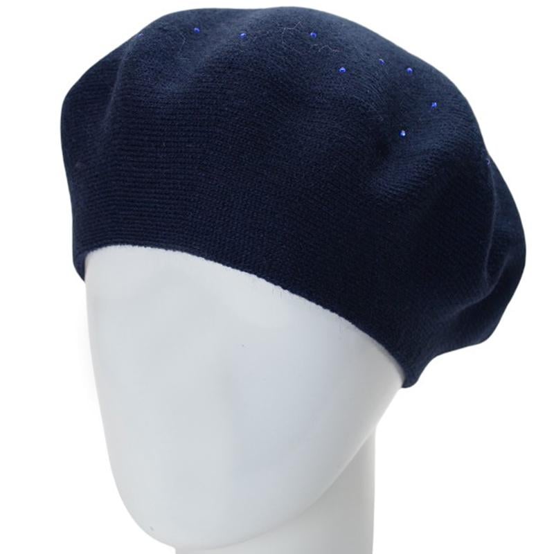 Берет женский двойной Lirus ФАЕР универсальный Синий (285989)