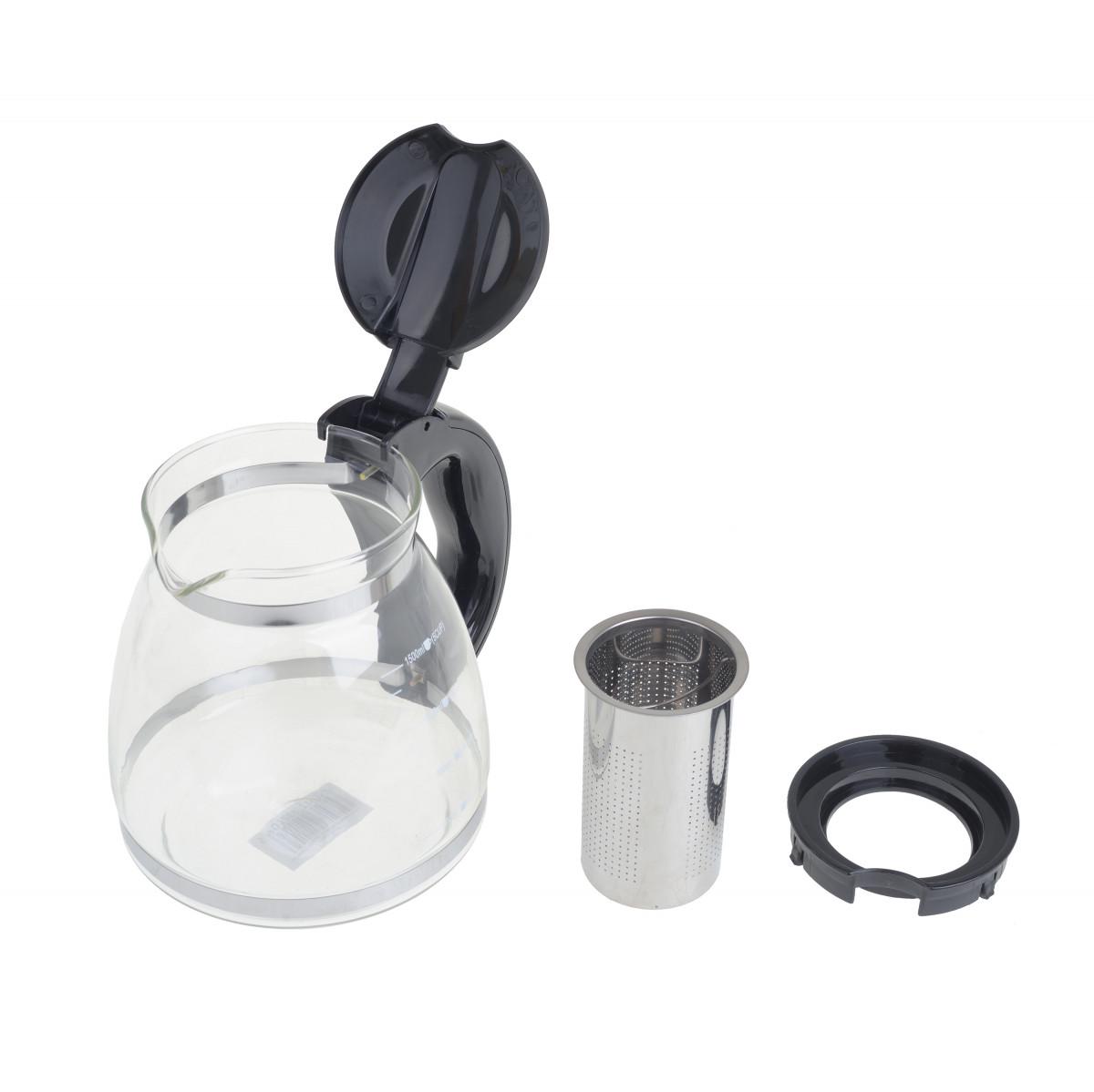 Заварник скляний з сіткою Lora NG16 1500 мл - фото 2 Заварник скляний з сіткою Lora NG16 1500 мл - фото 2