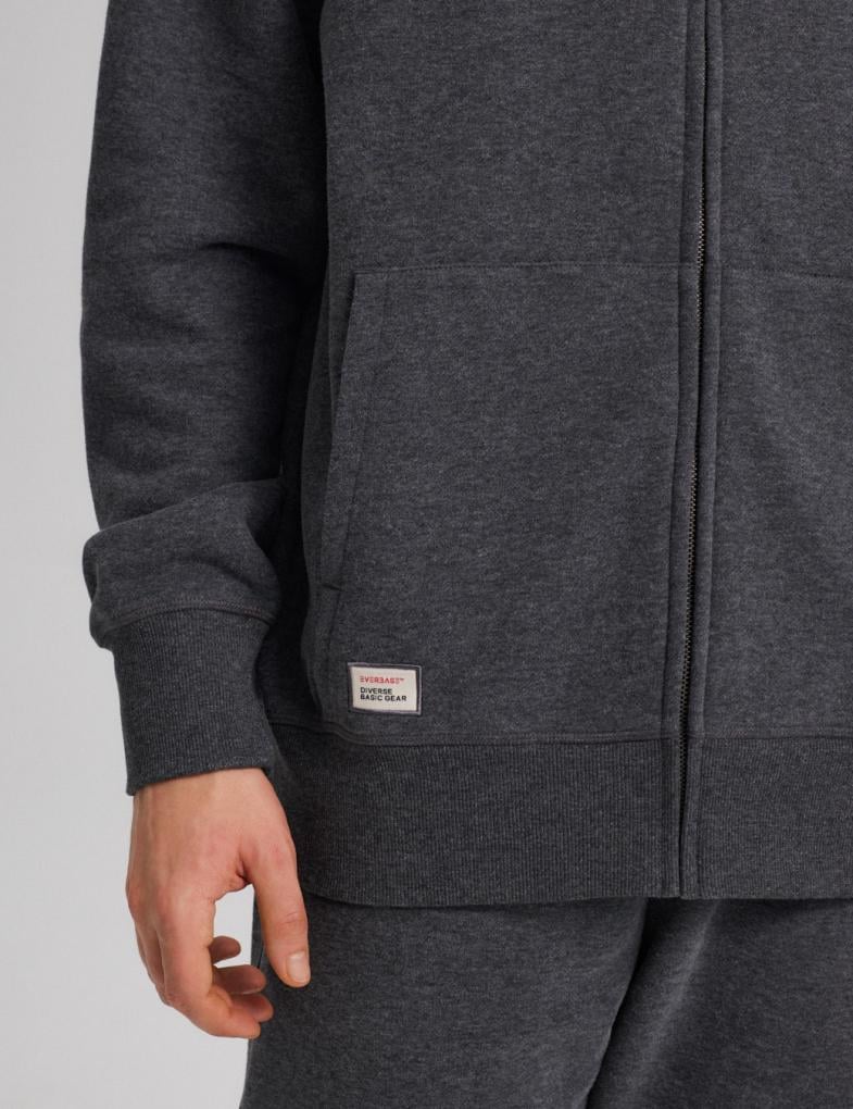 Толстовка чоловіча Diverse EVB HOODY 241 S Графітовий меланж (5902598948298) - фото 4