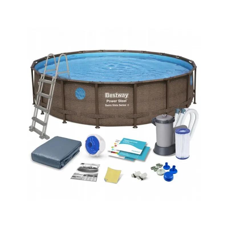 Бассейн каркасный Bestway 549х122 см 12в1 (56977)