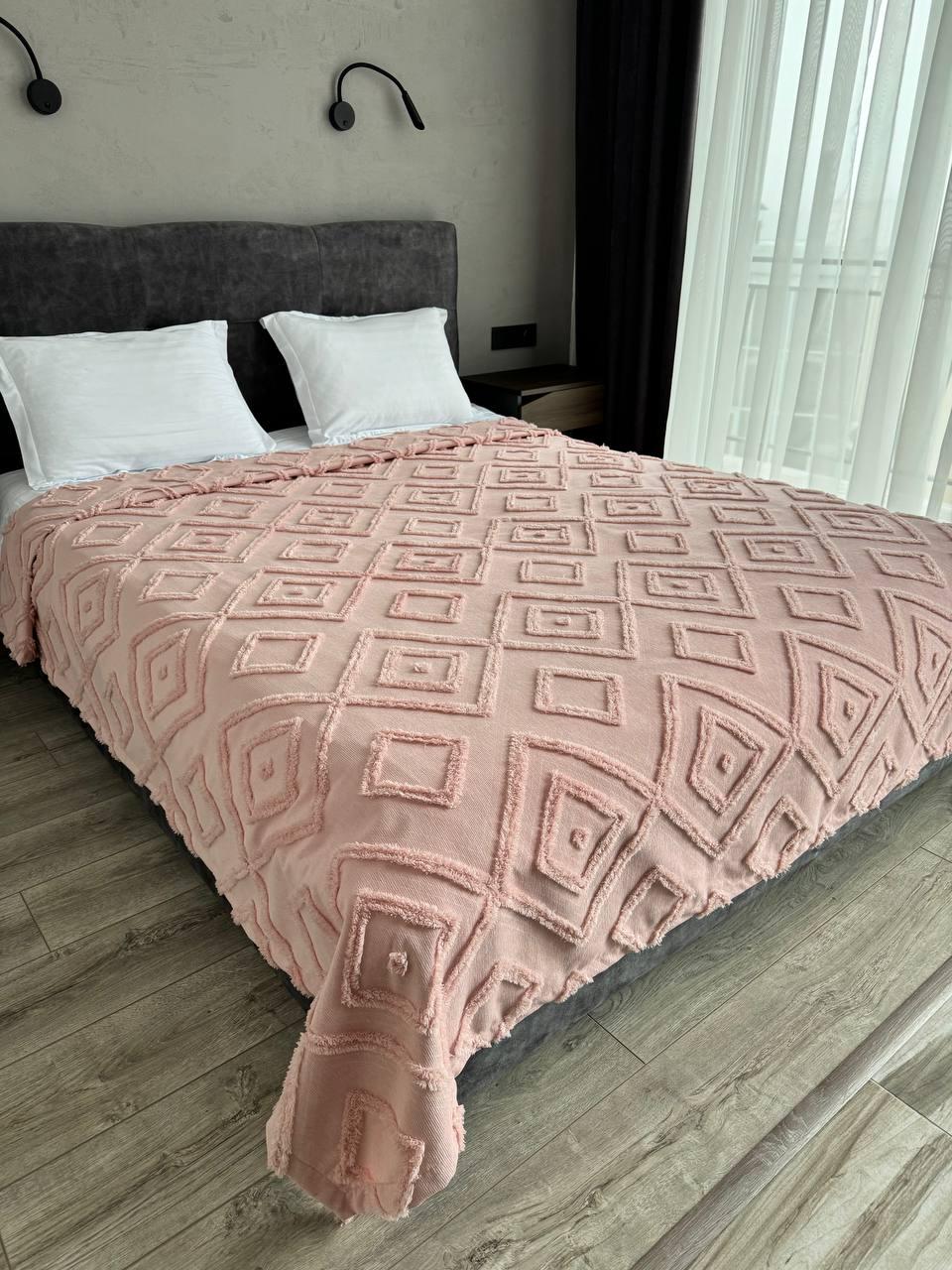 Покрывало Олаф 140x250 см Нежно-розовый (24080-12-140х250cm) - фото 10 Покрывало Олаф 140x250 см Нежно-розовый (24080-12-140х250cm) - фото 10