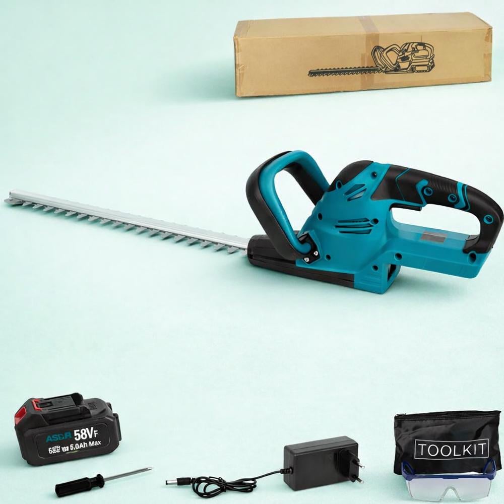 Кусторез аккумуляторный с АКБ 2 шт. и зарядное устройство 21V (ASR729)