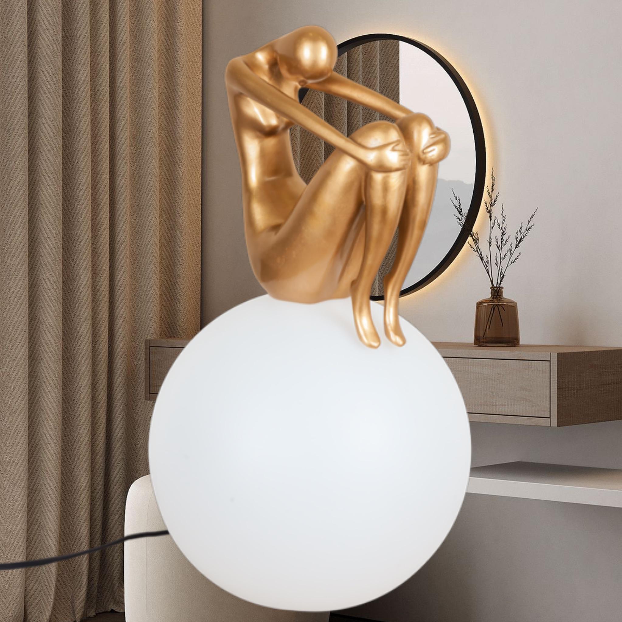 Настільна лампа 999-002 Куля Lady 30 см Gold (999-002 GD)