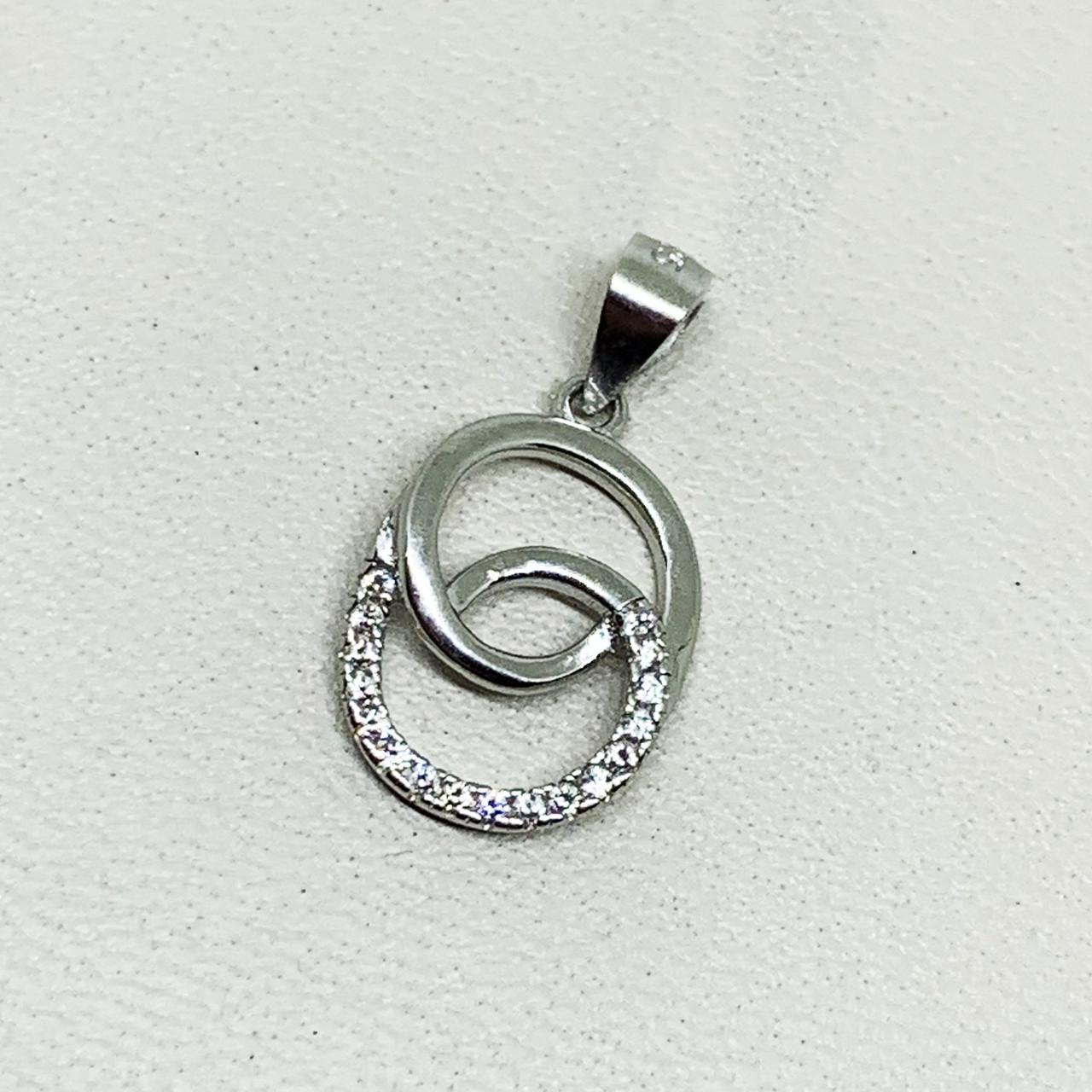 Кулон серебряный с кубическим цирконием 1,17 г (1675994391)