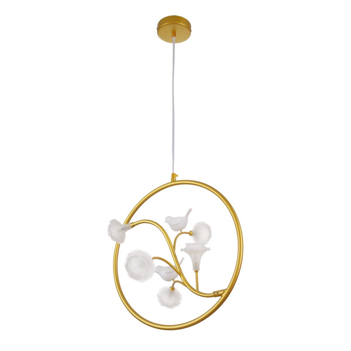 Современная подвесная люстра Brille на 5 лампочек BR-01 626S/5 G4 G Золото