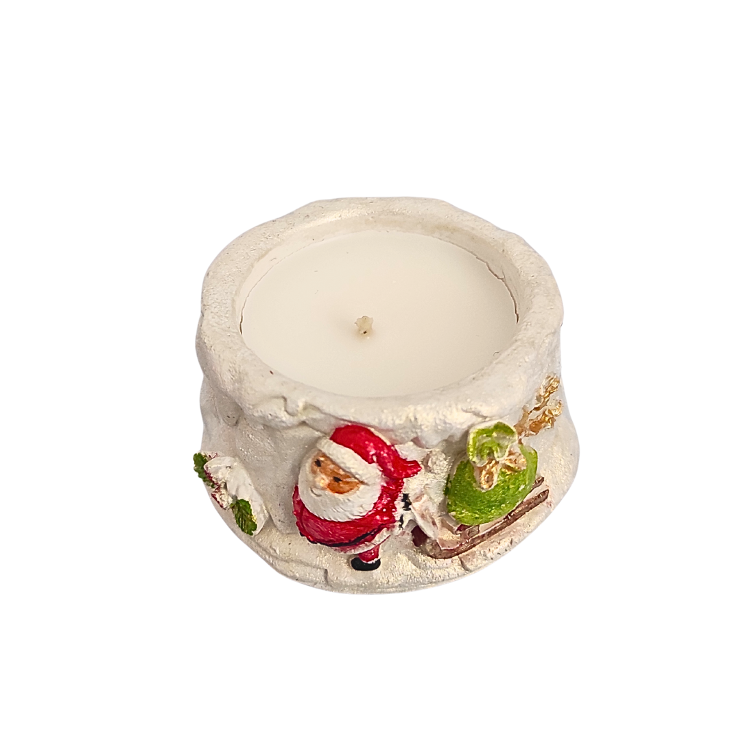 Екосвічка ароматична Bila Lileya Подарунки Санти соєва в гіпсовому кашпо (AS-10015) Екосвічка ароматична Bila Lileya Подарунки Санти соєва в гіпсовому кашпо (AS-10015)