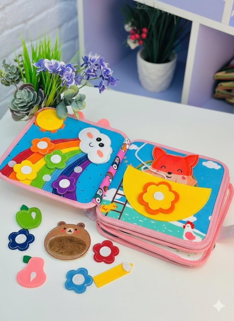 Книжка на липучках інтерактивна Монтессорі фетрова розвиваюча від 1 року (2789497279) Книжка на липучках інтерактивна Монтессорі фетрова розвиваюча від 1 року (2789497279)