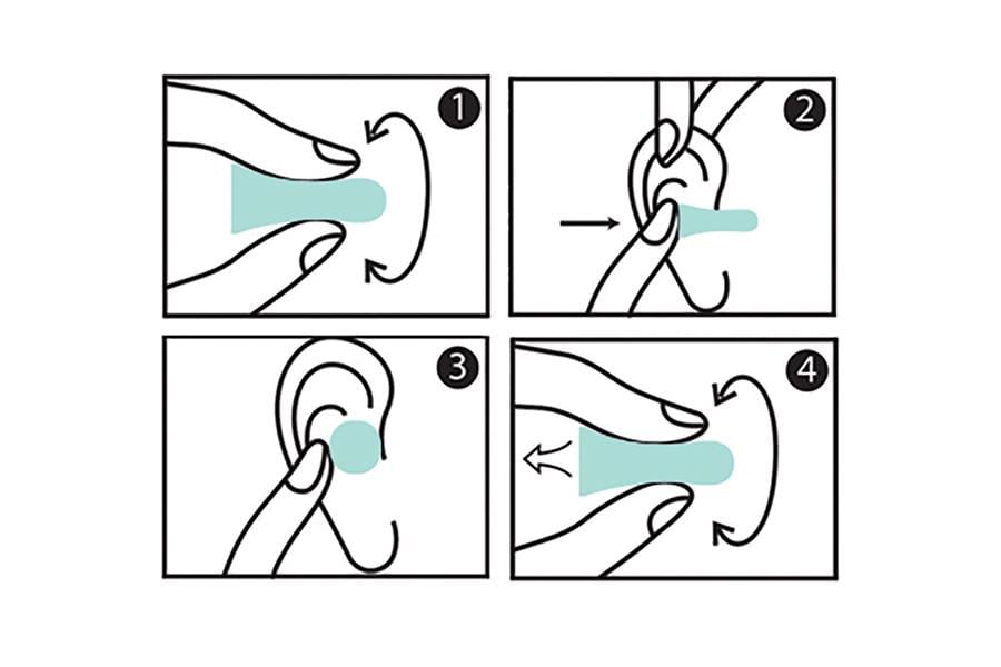 Беруши пенные для сна Haspro Multipack 10 пар SNR 38 дБ Мятный (1414990927) - фото 3