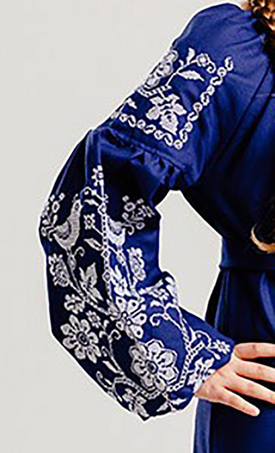 Сукня-вишиванка дитяча Вишиваночка р. 128 Синій (850-10) - фото 2 Сукня-вишиванка дитяча Вишиваночка р. 128 Синій (850-10) - фото 2