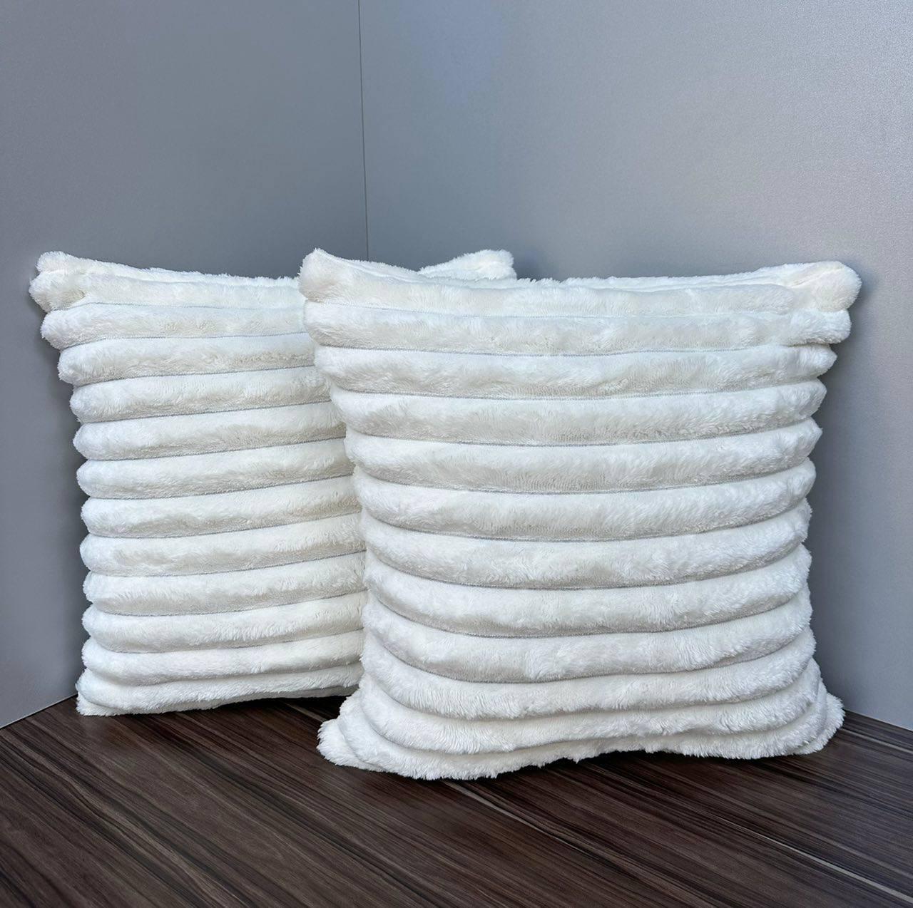 Подушки декоративные диванные антиаллергенные 2 шт. 45х45 см Белый (П4-puduska-navolochka-001-04) - фото 1