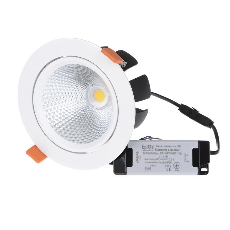 Светильник потолочный встроенный Brille LED-38/20W COB WW DL